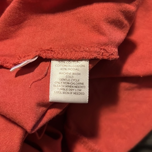 Ann Taylor Loft Peach orange cotton blend dress size small - Picture 4 of 4
